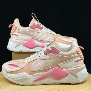 PUMA RS-X FESTIVAL 374530-01 White/Pink Sand Women's Casual Running Shoes  Sz 10